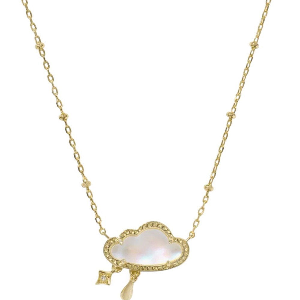 Kendra Scott Celeste Cloud Gold Short Pendant Necklace